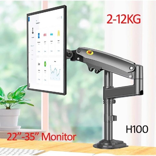 Giá Treo Màn Hình NB H100 22 - 35 Inch - Tay Treo Màn Hình Máy Tính Gắn Bàn Xoay 360 Độ | BigBuy360 - bigbuy360.vn