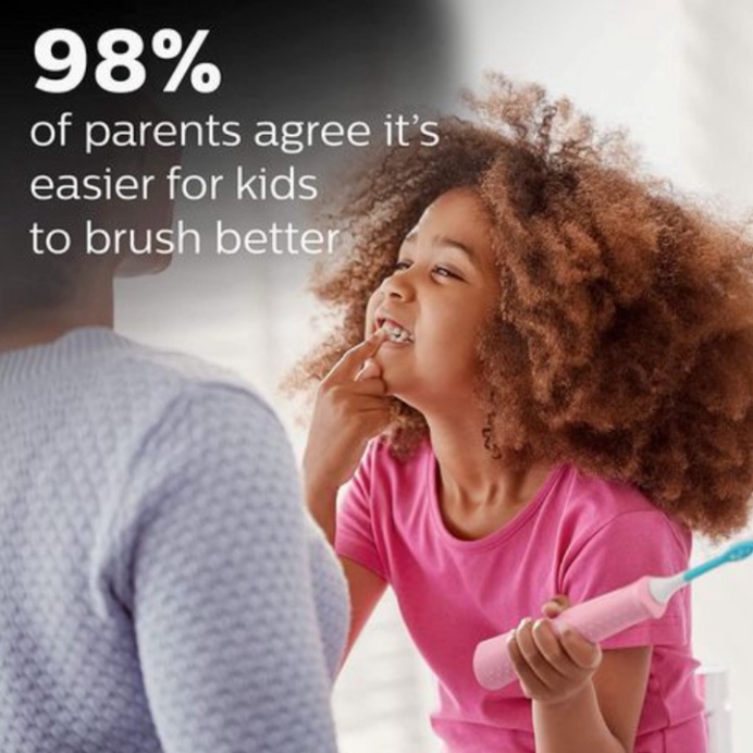 Bàn chải đánh răng điện trẻ em Philips Sonicare HX6352/43 - Hàng Nhập Khẩu