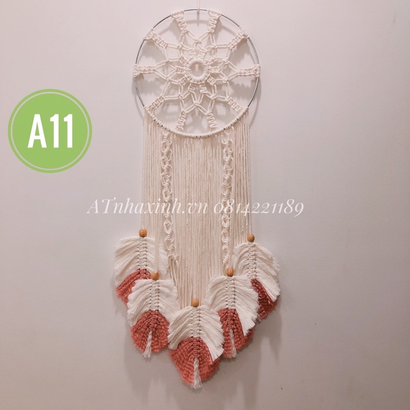 Vòng bắt giấc mơ tết macrame trang trí quán decor phòng