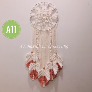 Vòng bắt giấc mơ tết macrame trang trí quán decor phòng