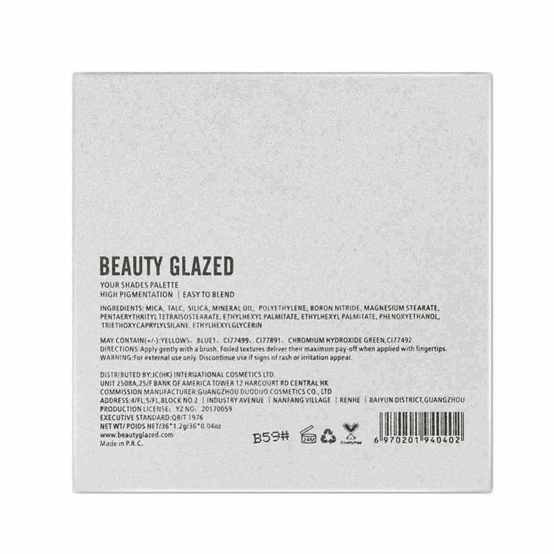 [Hàng mới về] Bảng phấn mắt trang điểm nhưng mờ và lung linh BEAUTY GLAZED 36 màu