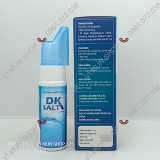 Dung dịch vệ sinh mũi DKSALT chai 70ml