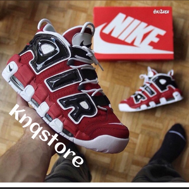 NEW CTY [FreeShip] [Xả Giá Sốc]. GIẦY THỂ THAO SNEAKER AIR MORE UPTEMPO NAM NỮ ĐỎ CHỮ ĐEN uy tín P new ༗ hot ↢