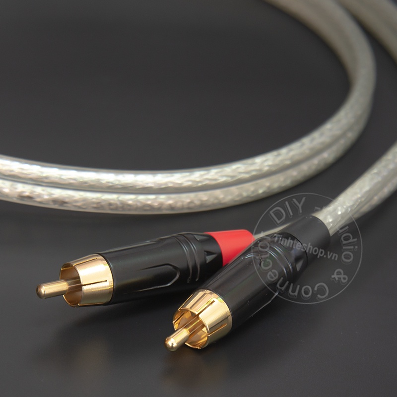 Cáp chia AV 1 ra 2 cắm từ SUB sang loa DIY 0.5M đến 5M - RCA male to 2 RCA male cable