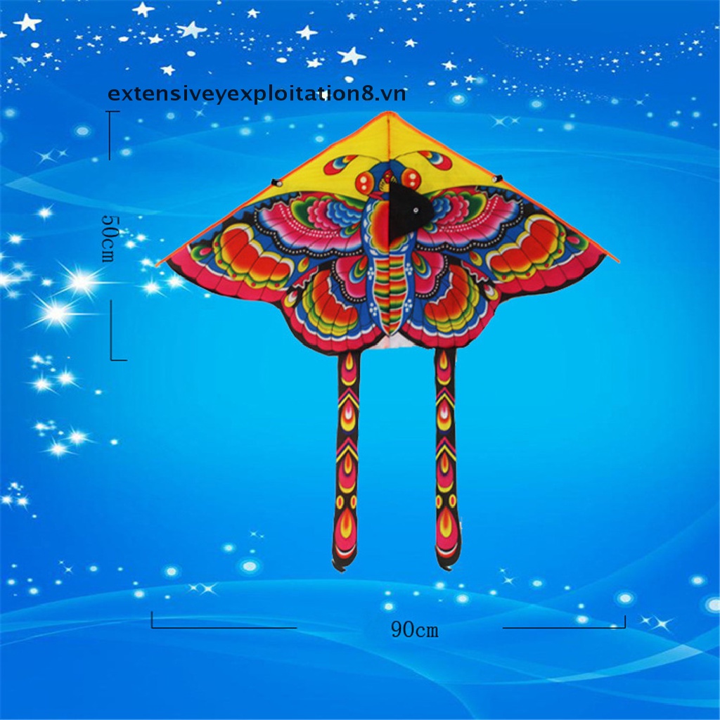Diều Hình Bướm 90cm Cỡ Lớn Cho Bé Diều Hình Bướm Xinh Xắn 90 * 55cm