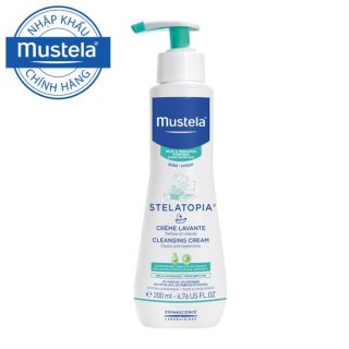 Kem làm sạch mặt và cơ thể Stelatopia Cleansing Cream 200ML Mustela