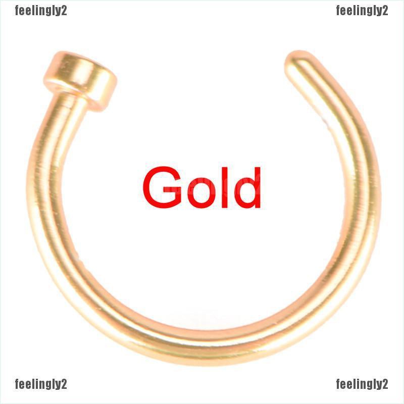 ❤Mặt Trời❤ Khuyên Mũi Tròn Nhiều Màu Sắc Thời Trang