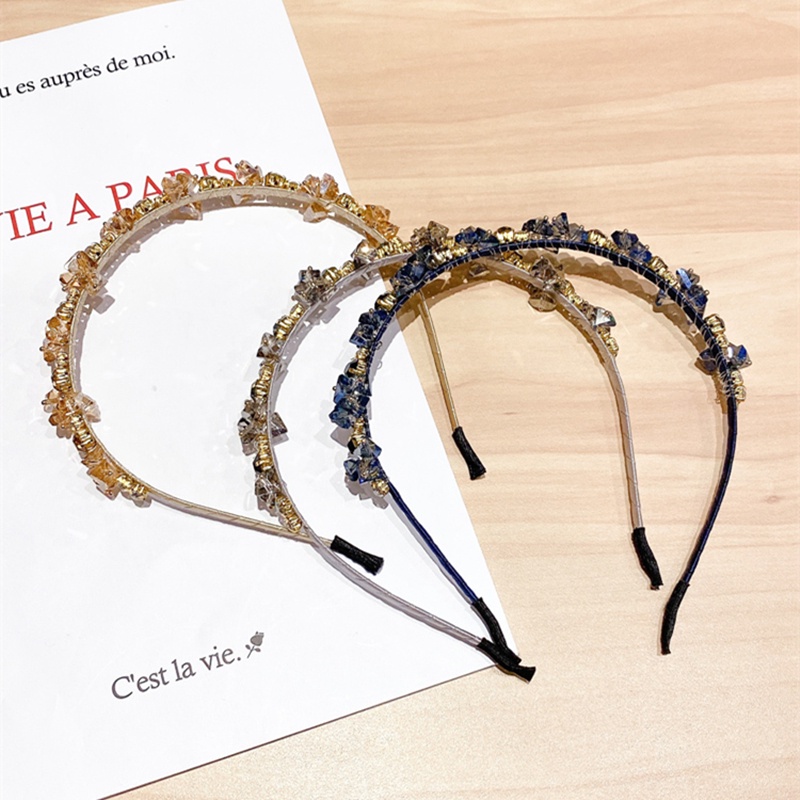 Cài tóc đính đá phong cách Hàn Quốc mới cho nữ