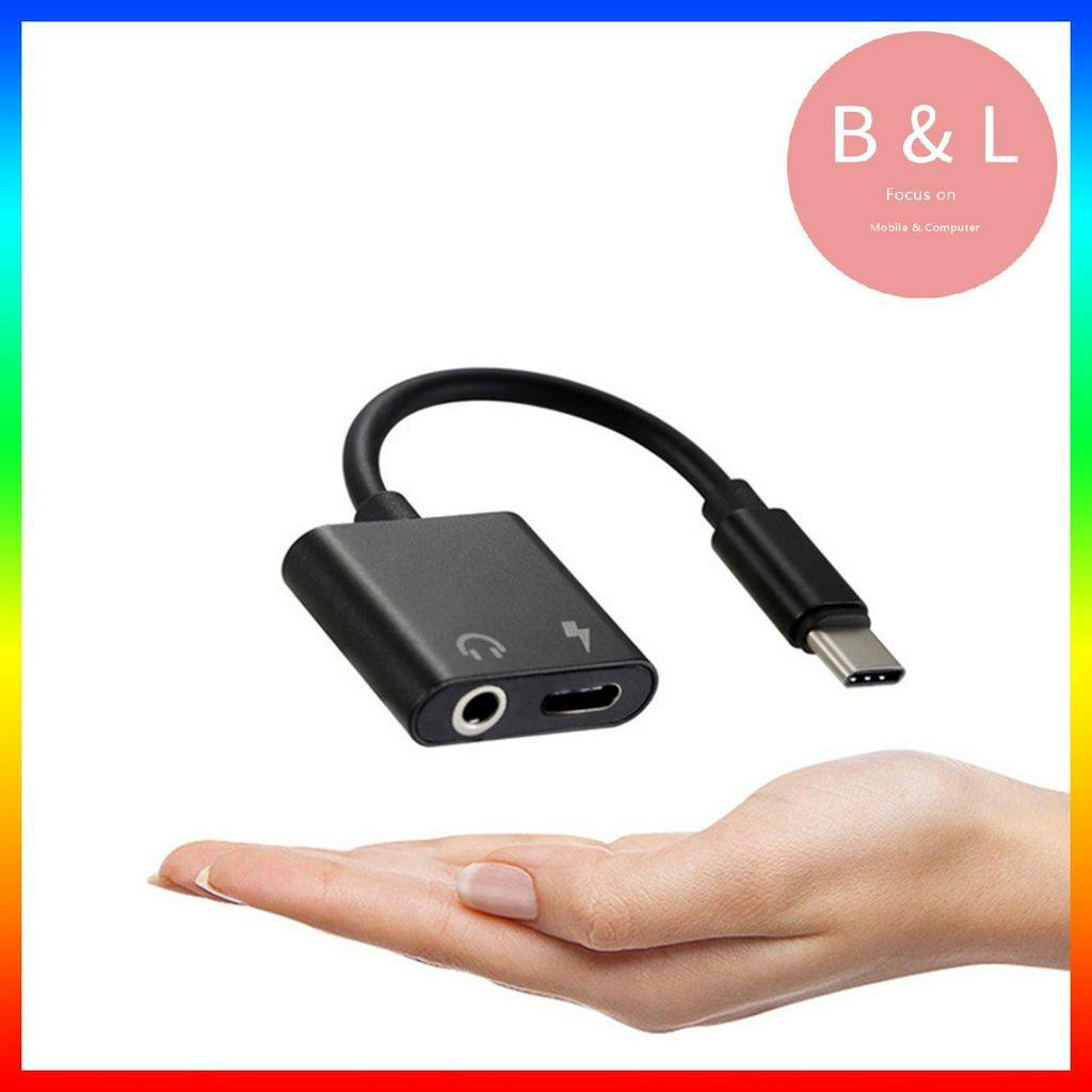 Cáp chuyển đổi Usb Type C sang giắc cắm 3.5mm 2 trong 1