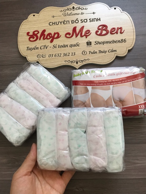 Quần lót giấy cao cấp - 5 chiếc | BigBuy360 - bigbuy360.vn