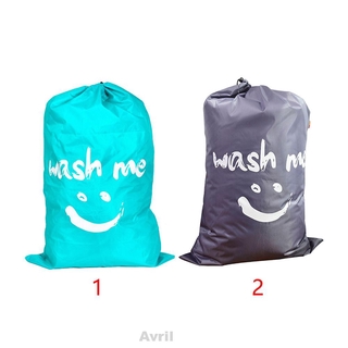 Bathroom Dirty Clothes Drawstring Foldable Hamper Home Nylon Storage Laundry Bag