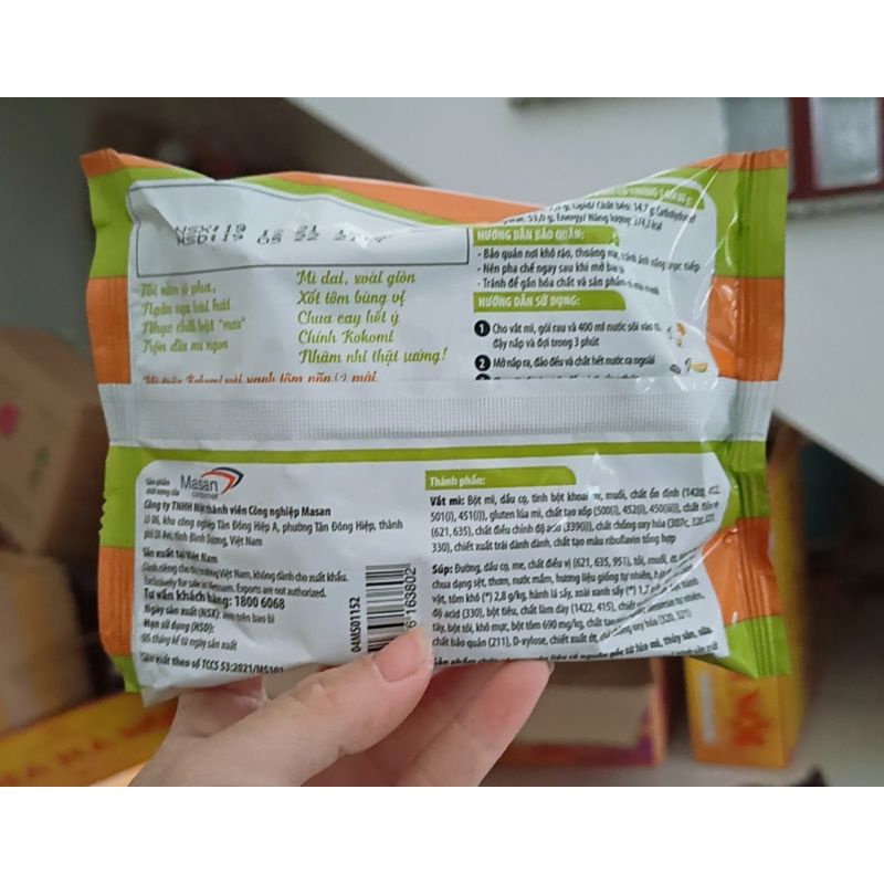 Mì trộn kokomi xoài xanh tôm nõn gói 86g | BigBuy360 - bigbuy360.vn