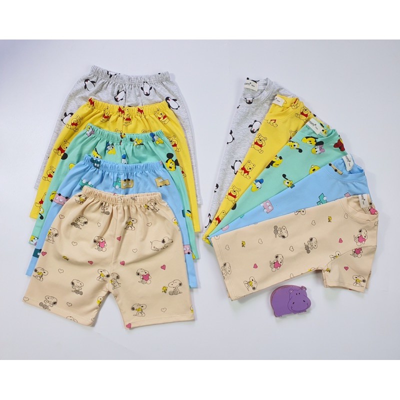 [ MẪU MỚI ] Bộ ngắn tay Minky mom 100% cotton mềm mịn mát cho bé trai, bé gái từ 5-19kg