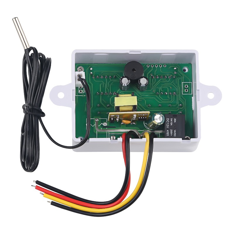 W1010 Bộ điều chỉnh nhiệt độ kỹ thuật số độ C Fahrenheit Bộ điều khiển nhiệt độ cho máy ấp trứng Đèn LED chuyển tiếp 10A Máy làm nóng Máy làm mát Đầu ra Trực tiếp