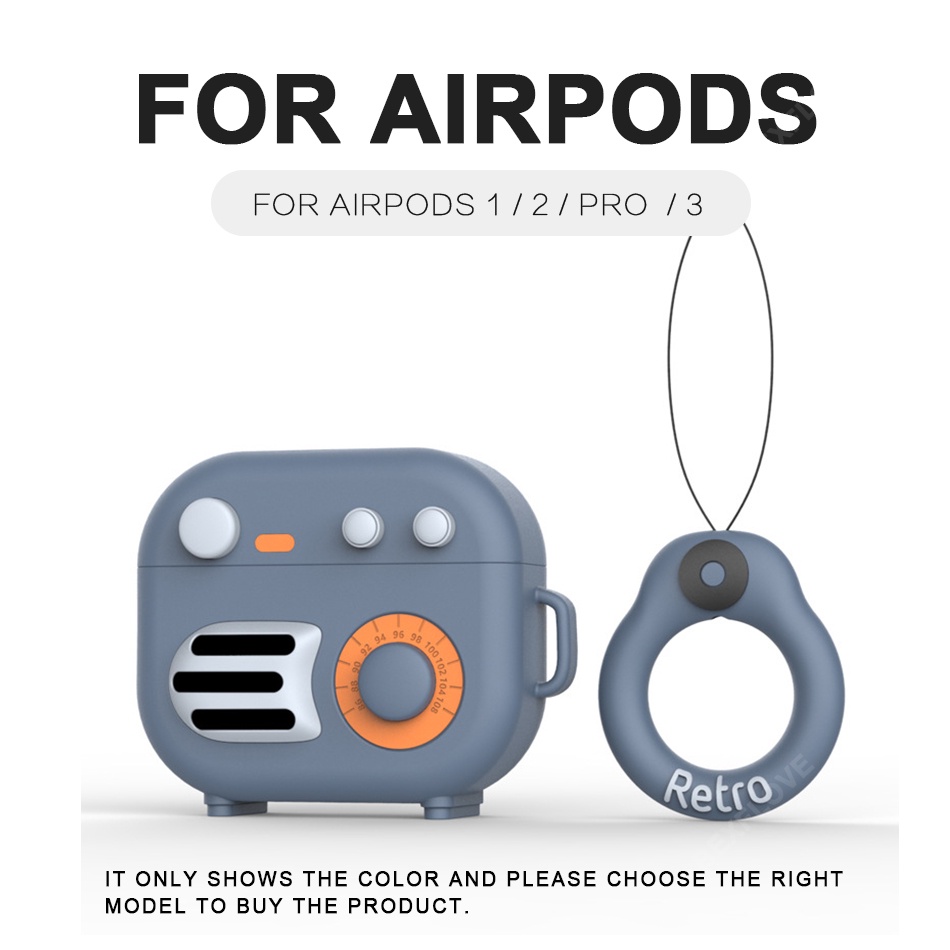 Vỏ Bảo Vệ Hộp Sạc Tai Nghe Airpods 2 3 Pro 3 2 1 Bằng Silicon Họa Tiết Hoạt Hình Dễ Thương