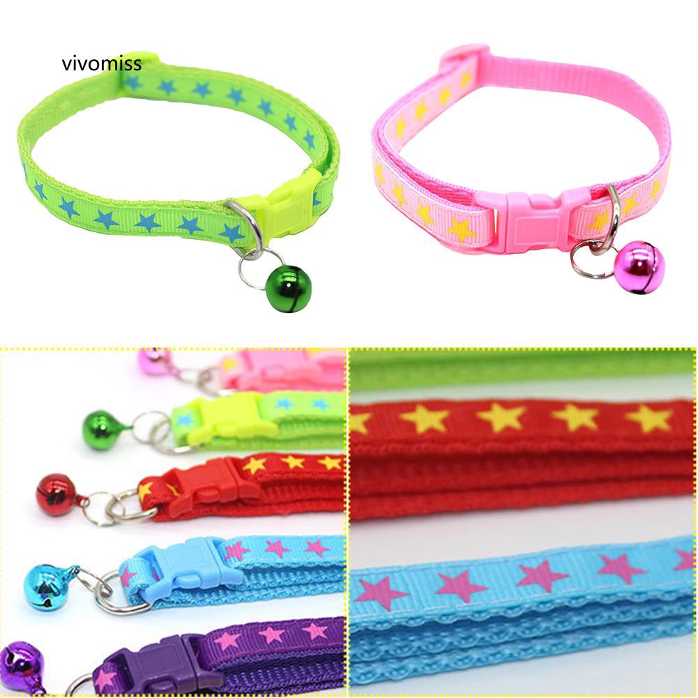 Vòng cổ hình ngôi sao có chuông cho thú cưng