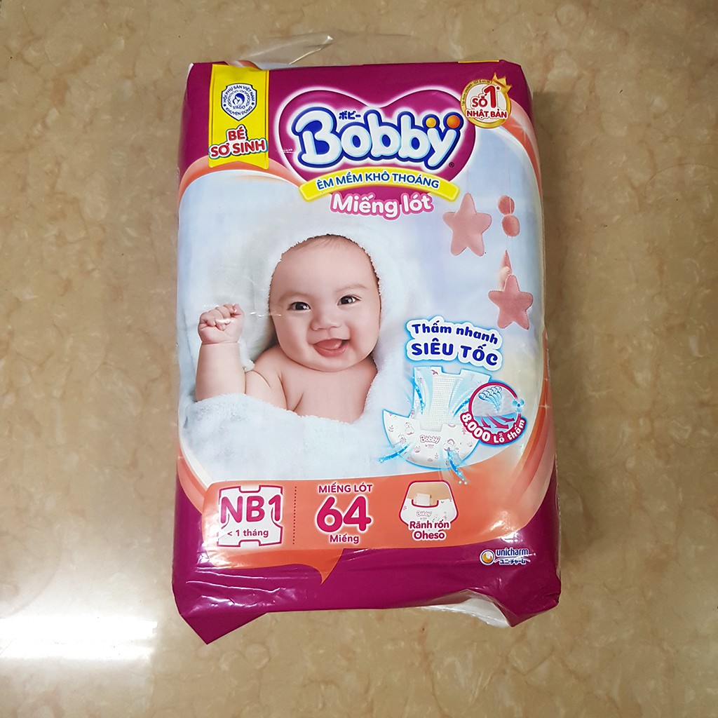 Miếng Lót Sơ Sinh Bobby Newborn 1-64 Miếng