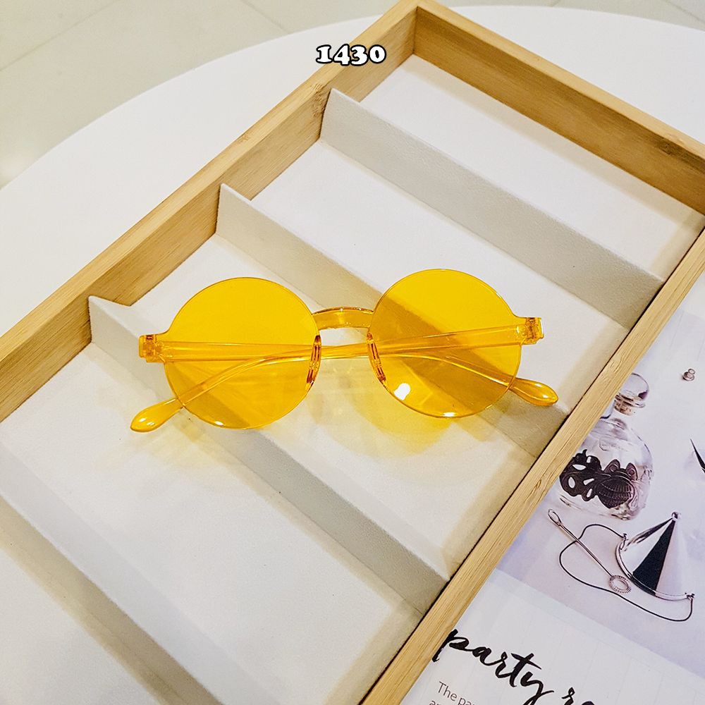 Mắt kính mát nữ thời trang cao cấp gọng tròn FREESHIP mắt kính râm nam nữ sành điệu giá rẻ SH1430