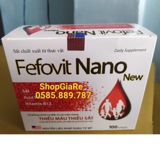 Fefovit Nano bổ sung sắt và vitamin giảm thiếu máu do thiếu sắt, hỗ trợ quá trình tạo máu, quá trình tạo hồng cầu