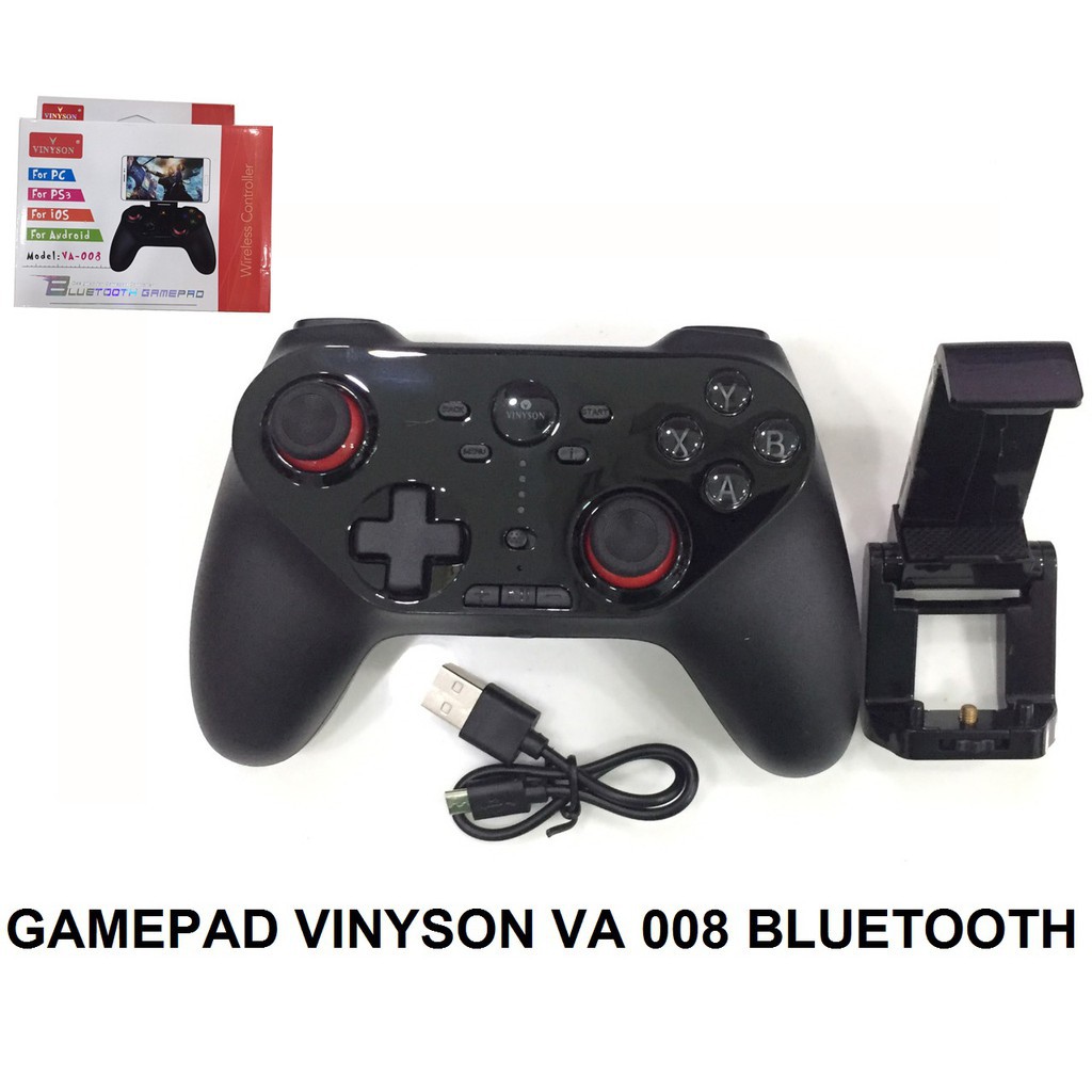 tAY CẦM CHƠI GAME KIỂU DÁNG XBOX CHO MÁY TÍNH GAMEPAD VINYSON VA 005, VA 007 , VA 009  BLUETOOTH