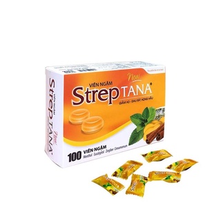 Kẹo ngậm ho STREPTANA hộp 100 viên