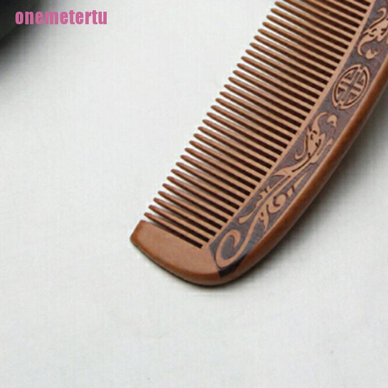 (Hàng Mới Về) Lược Gỗ Đào Tự Nhiên Mát Xa Da Đầu