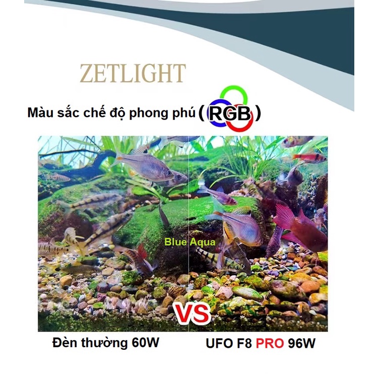 Đèn Zetlight UFO F8 PRO - Đèn Led cho hồ thủy sinh