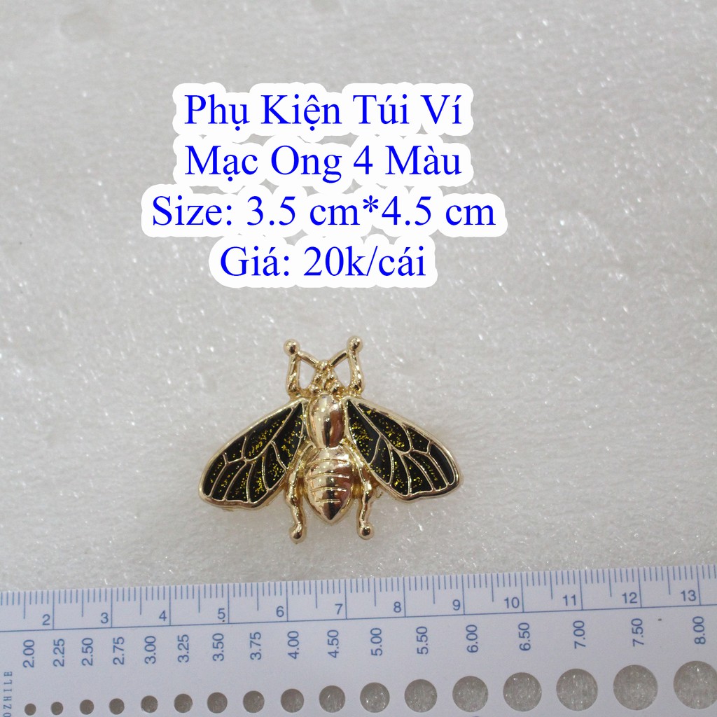 Mạc ong 4 màu / Mạc ong trang trí 3,5cm x 4,5cm