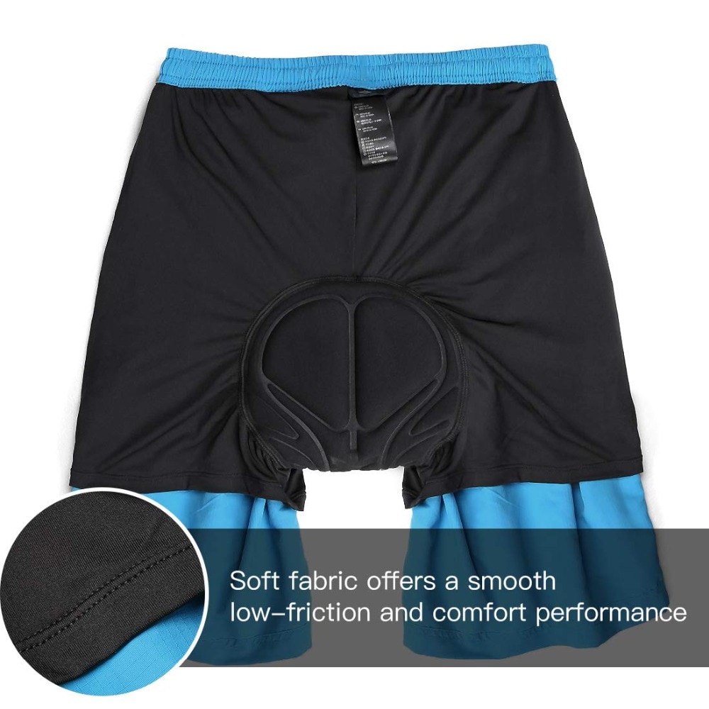 Santic Quần Short Đạp Xe Thường Ngày Cho Nam Quần Lót Dáng Rộng Có Đệm 3D Quần Lót Xe Đạp Leo Núi Thoải Mái K7MB032