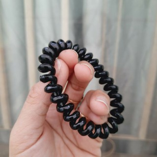 Combo 10 cột tóc lò xo màu đen (cở 5cm)