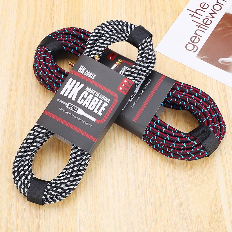 Dây Jack Guitar 6 Ly dài 3M - Chống Noise Chống Hú, Dây Jack Âm Thanh Cắm Đàn Guitar, Đàn bầu