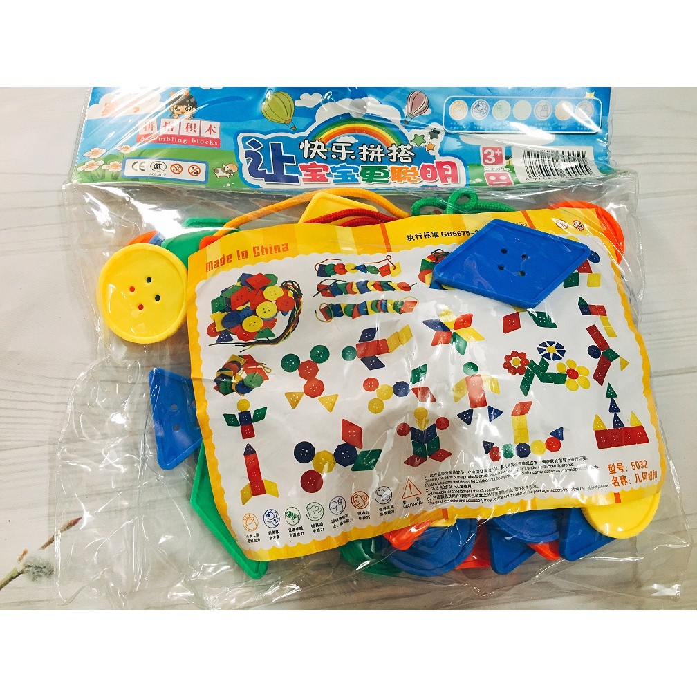 Túi xâu chuỗi cúc áo 70 chi tiết hình dạng loại to T22