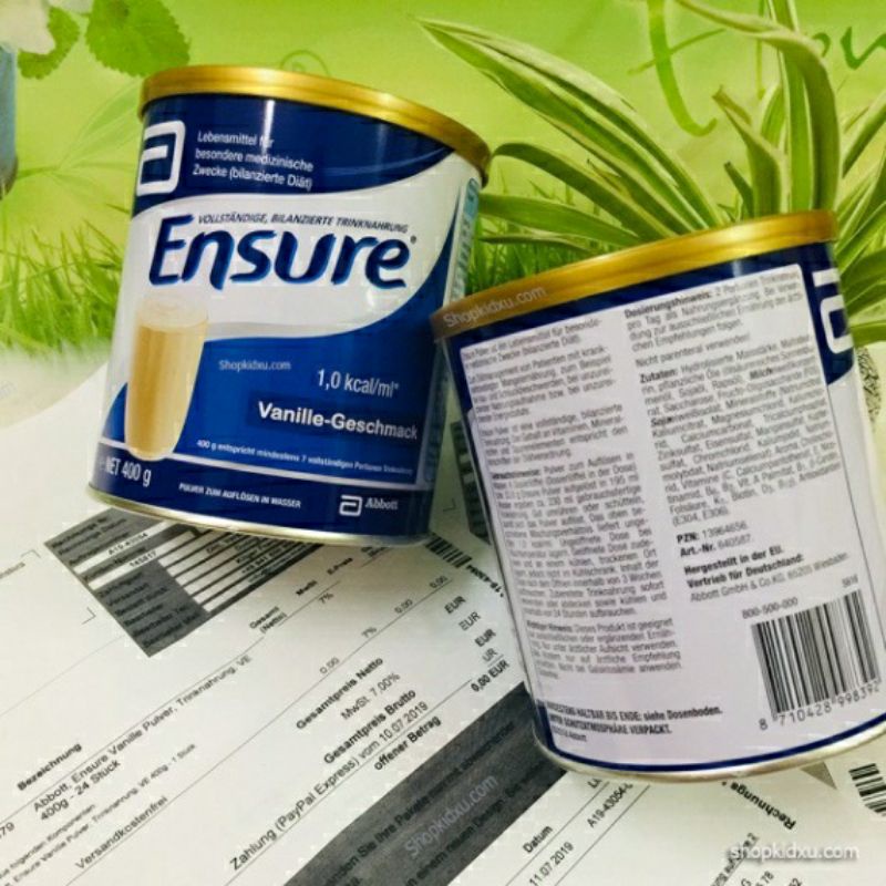 Sữa Ensure của Đức 400g Date mới