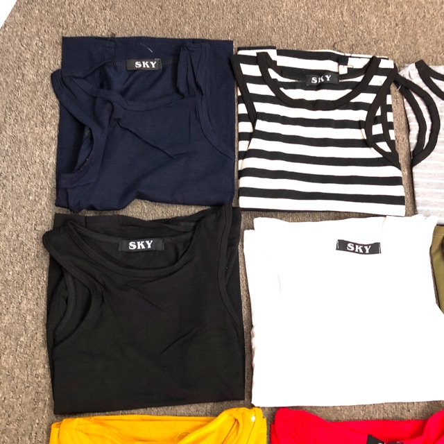 Áo ba lỗ ngược chất cotton