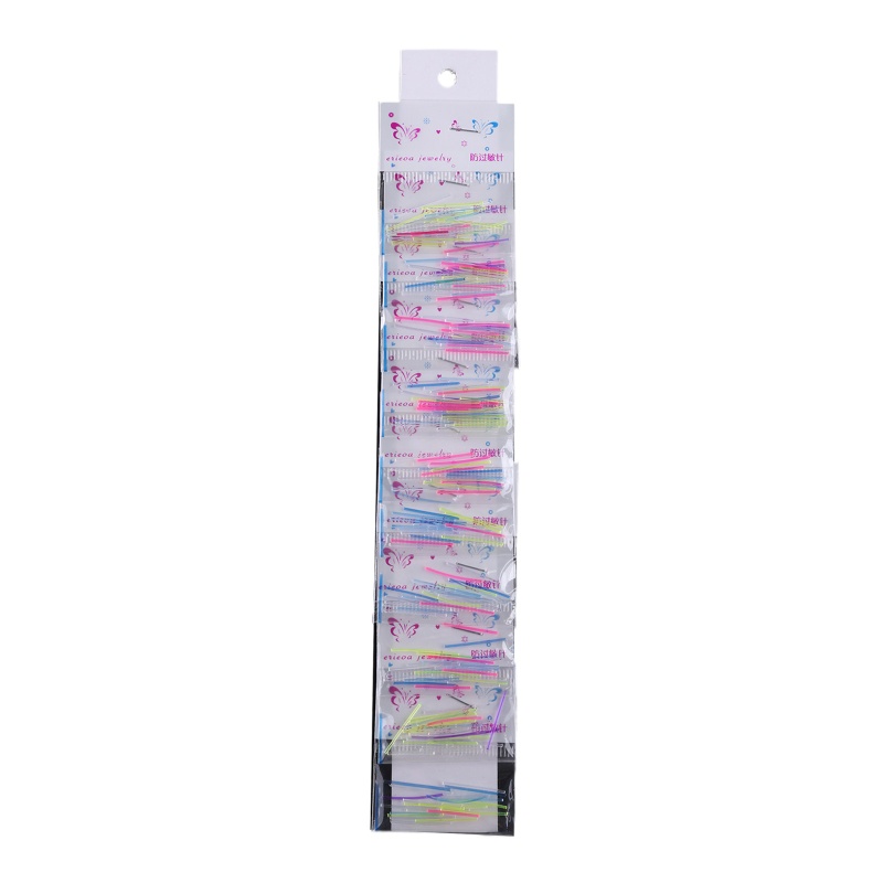 Set 250 que xỏ khuyên tai bằng nhựa trong suốt không gây dị ứng