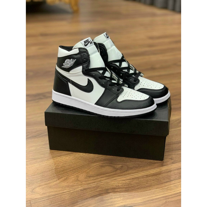 Giày Thể Thao air Jordan 1 Đen Panda High 2021, giày sneaker jodan 1 Đen cao cổ , giày jd1 hot trend bản đẹp nam nữ
