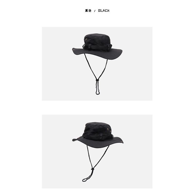 Nón Tai Bèo Cao Bồi Phối Dây Rút Chống Nắng Kiểu Nhật Bản Thời Trang Mùa Hè Cho Nam Và Nữ