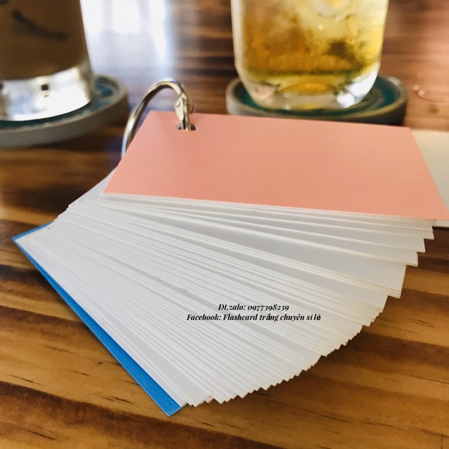 Flashcard thẻ học từ vựng tiếng anh nhật hàn trung cao cấp | Bộ thẻ học tiếng nước (100 thẻ)