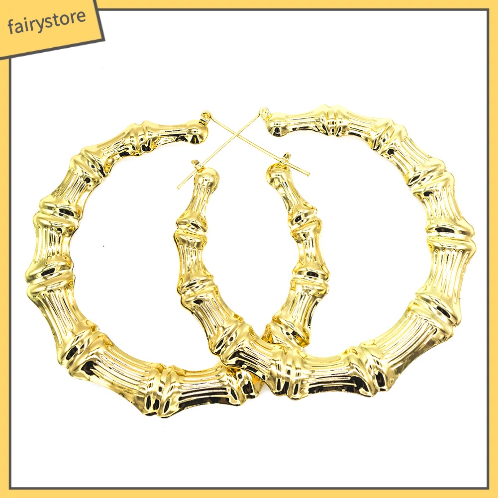 Khuyên tai kiểu dáng đốt tre độc đáo cá tính thời trang nữ