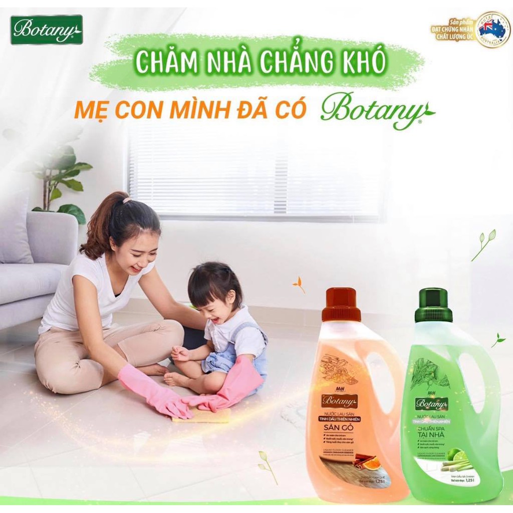 NƯỚC LAU SÀN BOTANY TINH DẦU SẢ CHANH 1.25L