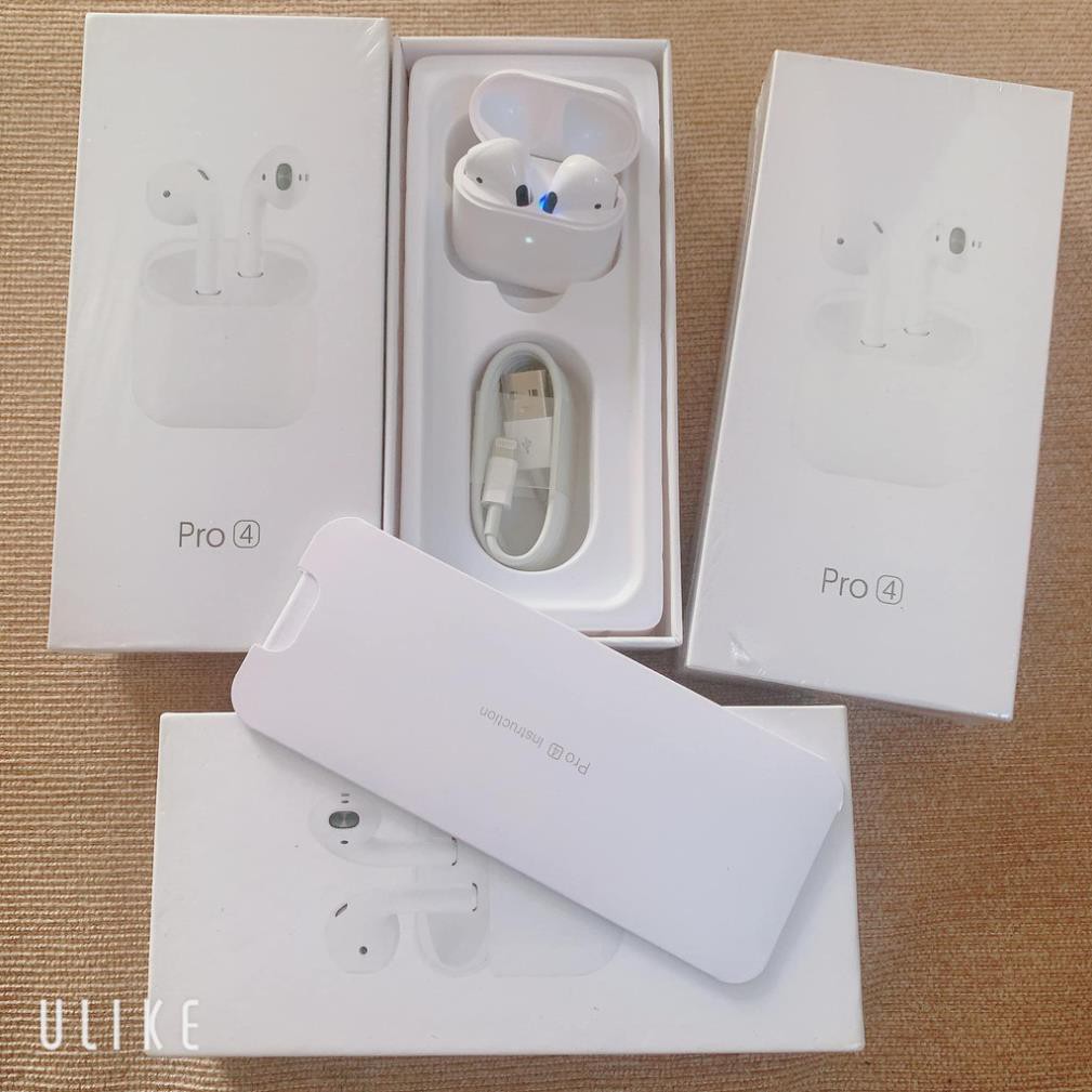 [BH6T] Tai nghe Airpod Pro 4 Blutooth 5.0 TWS Đàm thoại, âm thanh sắc nét, đổi tên và định vị chuẩn 2020  [RẺ VÔ ĐỊCH]