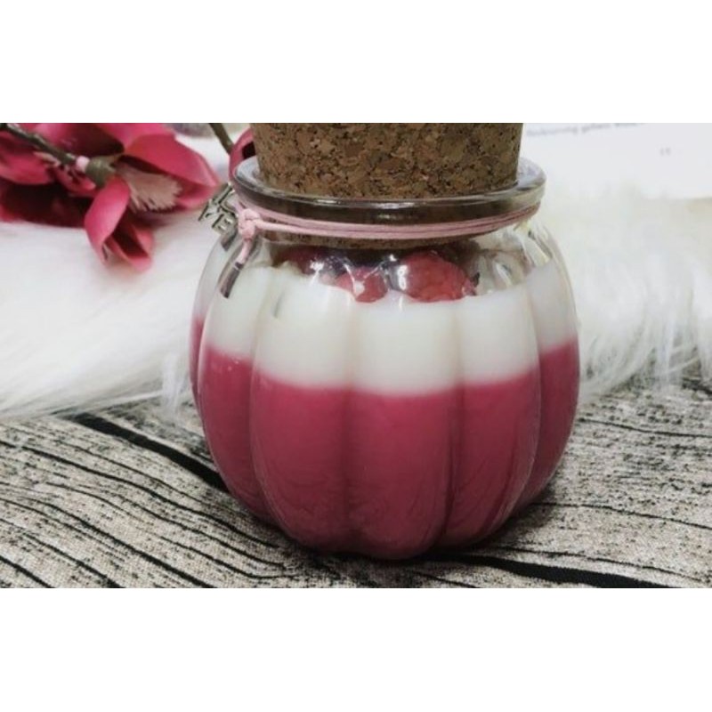 NẾN THƠM TỰ CHỌN TRANG TRÍ TOPPING RASPBERRY - NHO - 9293store - 9293decorcandle