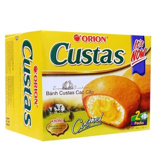 Hộp 2 cái bánh orion custas kem trứng 47g
