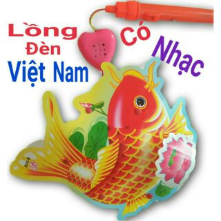 Lồng đèn 3D có nhạc có đèn cho bé vui trung thu