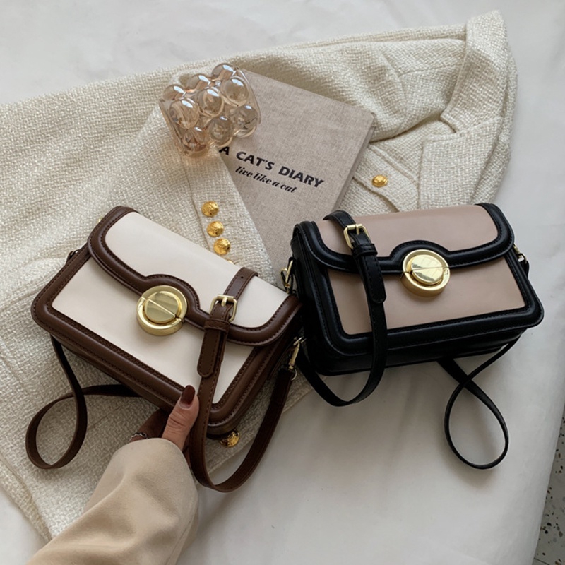 Túi vuông nhỏ thời trang IELGY màu retro có thể điều chỉnh cho phụ nữ