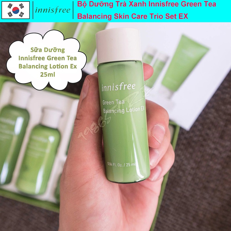 Bộ dưỡng Innisfree Green Tea Balancing Skin Care Trio Set EX