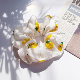Scrunchies chun cột tóc hình quả dứa dễ thương