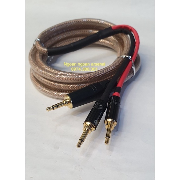 dây tín hiệu chia 3.5 ste ra 2 rắc 3.5 mono