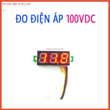 Đồng hồ đo điện áp Volt DC 100V .