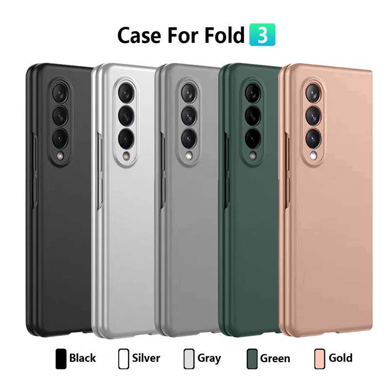 Bao Da Điện Thoại PC Siêu Mỏng Chống Sốc Chống Rơi Cho Samsung Galaxy Z Fold 3 Fold3 Vỏ